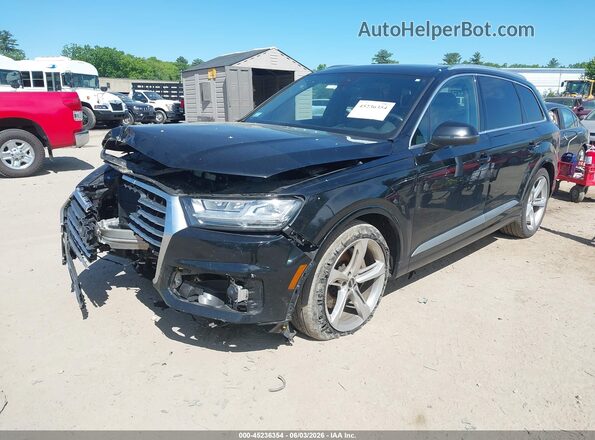 WA1VAAF77KD023455 2019 AUDI Q7 Black წინა მარცხენა ხედი სამი მეოთხედიდან