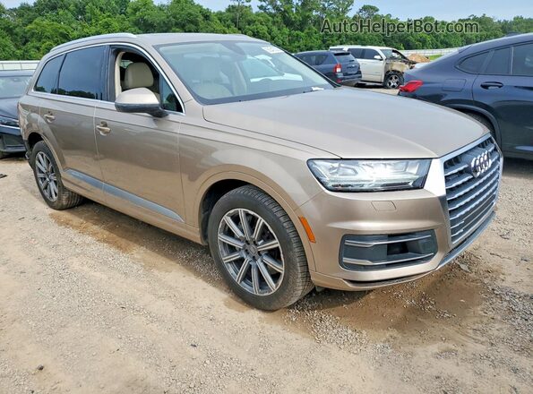 WA1VAAF78JD037542 2018 AUDI Q7 Бежевый Передняя правая четверть