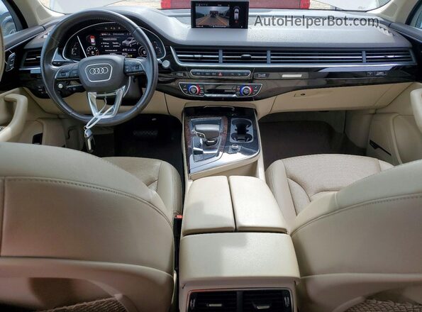 WA1VAAF78JD037542 2018 AUDI Q7 Бежевый Вид панели приборов