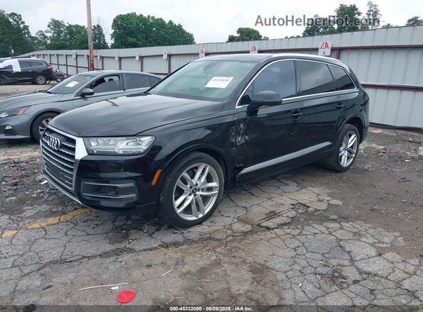 WA1VAAF79JD027019 2018 AUDI Q7 Black Vista tres cuartos delantera izquierda