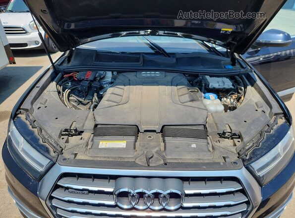 WA1VAAF7XHD036659 2017 AUDI Q7 Blue Engine compartment view