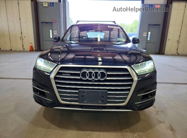 WA1VAAF7XHD036659 2017 AUDI Q7 Blue Front view