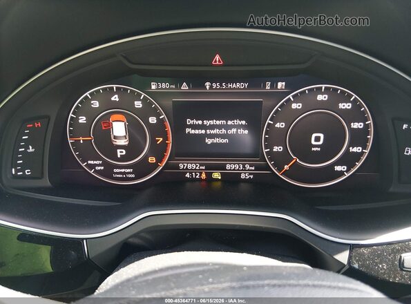 WA1VAAF7XJD008981 2018 AUDI Q7 Blue Вид задніх сидінь