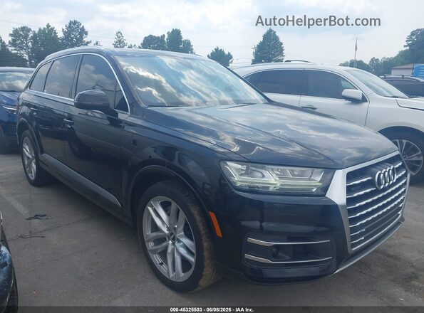 WA1VAAF7XJD025618 2018 AUDI Q7 Black Вид задньої частини салону