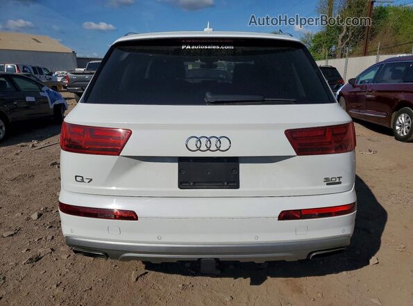 WA1VAAF7XJD027823 2018 AUDI Q7 White უკანა ხედი