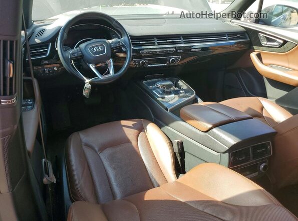 WA1VAAF7XJD041026 2018 AUDI Q7 Black Առջևի վահանակի տեսք