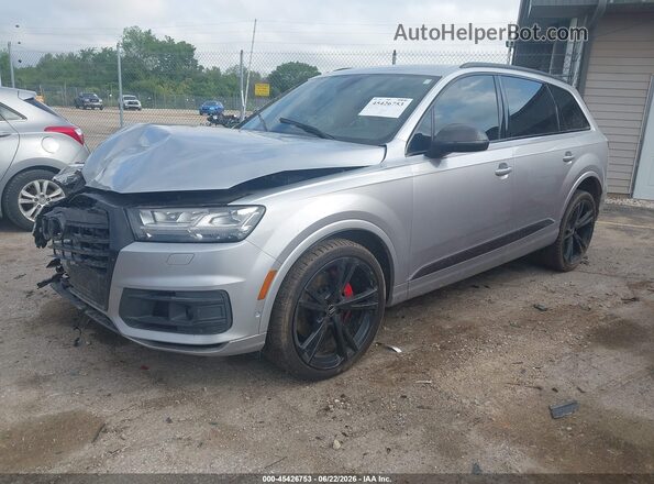 WA1VAAF7XKD049533 2019 AUDI Q7 Silver Передня ліва чверть