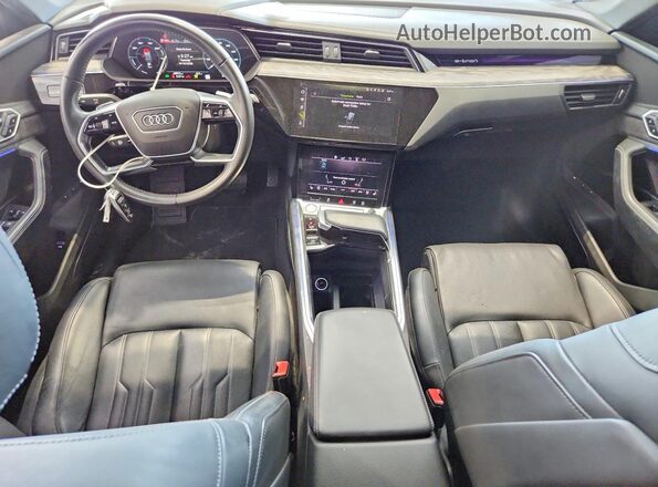 WA1VAAGE6KB006008 2019 AUDI E-TRON Black წინა პანელის ხედი