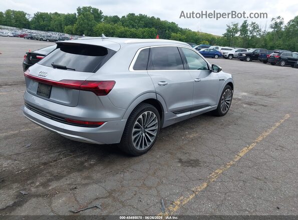 WA1VAAGE6KB024895 2019 AUDI E-TRON Silver Задня права чверть