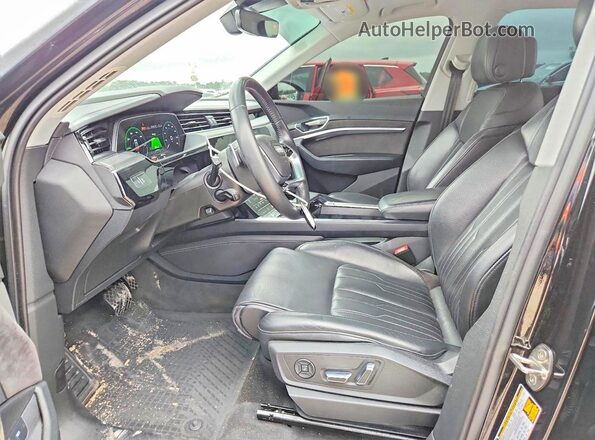 WA1VAAGE8KB009458 2019 AUDI E-TRON Black წინა სალონის ხედი