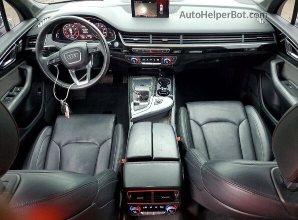 WA1VABF75JD031316 2018 AUDI Q7 Black Առջևի վահանակի տեսք