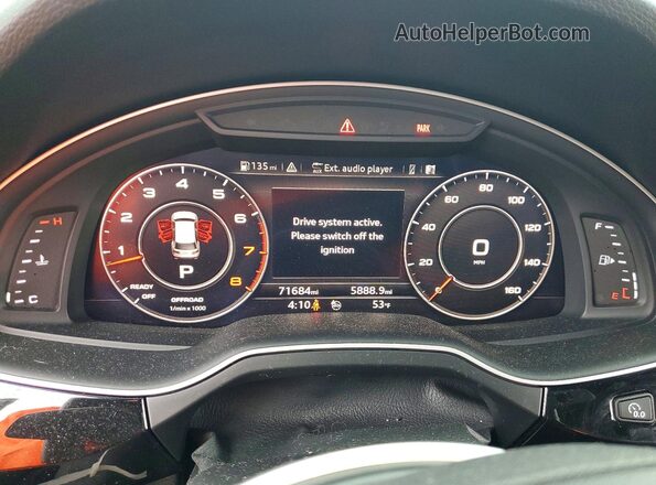 WA1VABF75JD031316 2018 AUDI Q7 Black Սարքավորումների վահանակի տեսք