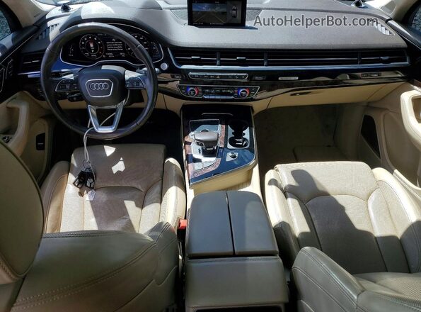 WA1VABF77HD030758 2017 AUDI Q7 Black Առջևի վահանակի տեսք
