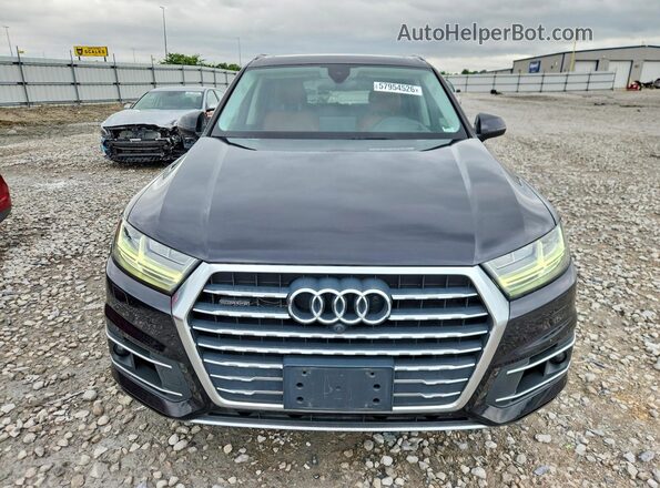 WA1VABF7XHD050762 2017 AUDI Q7 Black Դիմացի տեսք