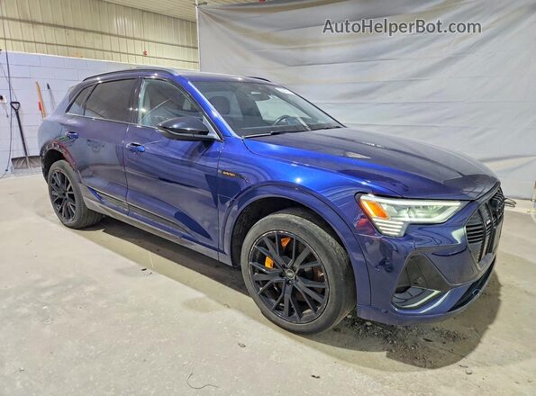 WA1VABGE0NB015345 2022 AUDI E-TRON Синий Передняя правая четверть