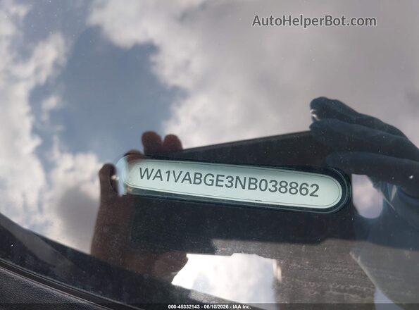 WA1VABGE3NB038862 2022 AUDI E-TRON Gray Շարժիչի բաժամունքի տեսք