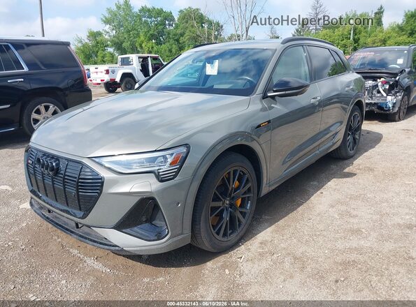 WA1VABGE3NB038862 2022 AUDI E-TRON Gray Առջևի ձախ երեք քառորդ տեսարան
