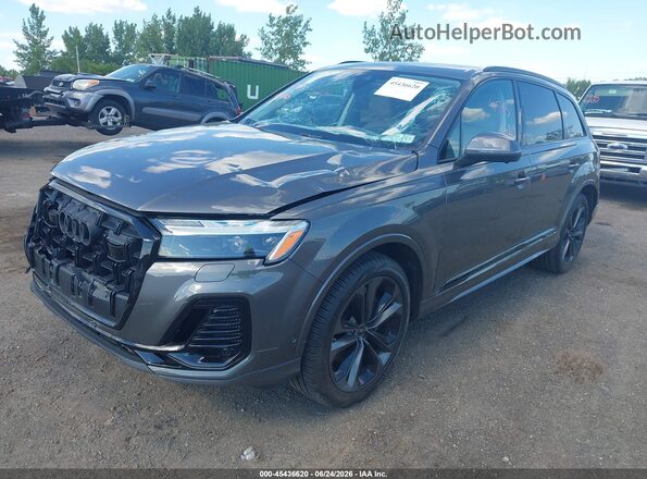 WA1VVBF75SD011234 2025 AUDI Q7 Gray წინა მარცხენა ხედი სამი მეოთხედიდან