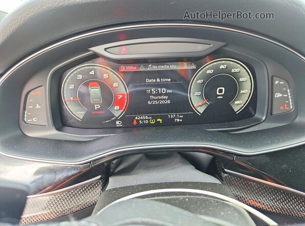 WA1VWBF7XPD019074 2023 AUDI SQ7 Черный Вид щитка приборов