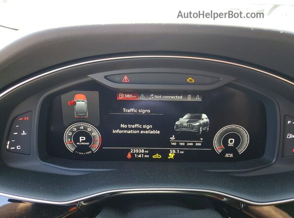 WA1VXAF72LD005154 2020 AUDI Q7 Gray Սարքավորումների վահանակի տեսք