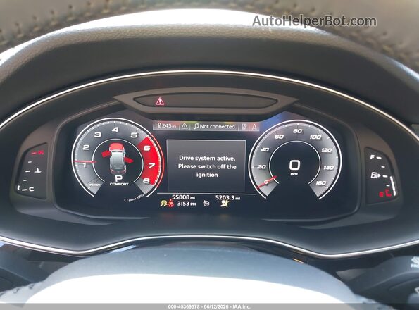 WA1VXAF73LD007365 2020 AUDI Q7 Black უკანა სავარძლების ხედი