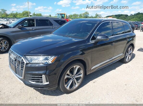 WA1VXAF73LD007365 2020 AUDI Q7 Black წინა მარცხენა ხედი სამი მეოთხედიდან