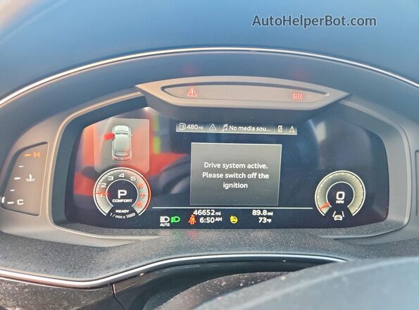 WA1VXBF70PD021171 2023 AUDI Q7 Black Instrument cluster view