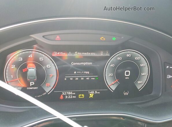 WA1VXBF79PD025896 2023 AUDI Q7 Black Սարքավորումների վահանակի տեսք