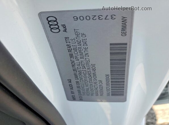 WAU1BCFU9SN093436 2025 AUDI A5 White Widok komory silnika