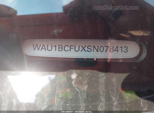 WAU1BCFUXSN078413 2025 AUDI ALL White Vista del compartimento del motor