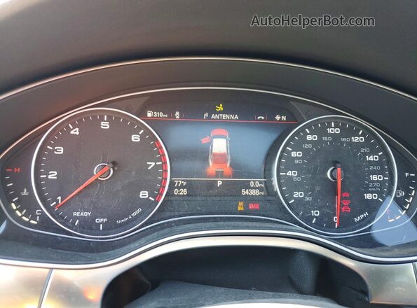 WAU22BFC3HN115493 2017 AUDI A7 Black Widok zestawu wskaźników