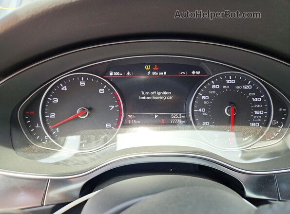 WAU23AFC3JN004262 2018 AUDI A7 Черный Вид щитка приборов