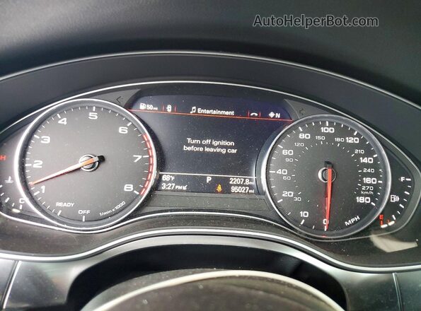 WAU23AFC5JN103293 2018 AUDI A7 Blue Instrument cluster view