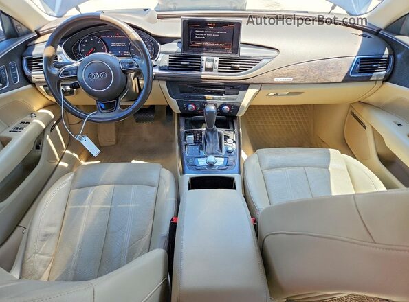 WAU23AFC7JN057062 2018 AUDI A7 Black Առջևի վահանակի տեսք