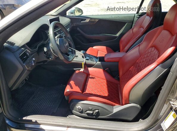 WAU24GF51JN005170 2018 AUDI S5 Charcoal Vista interior delantera