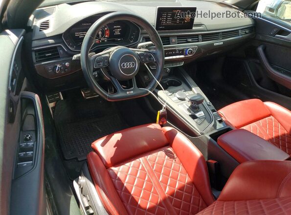 WAU24GF51JN005170 2018 AUDI S5 Charcoal Vista del salpicadero