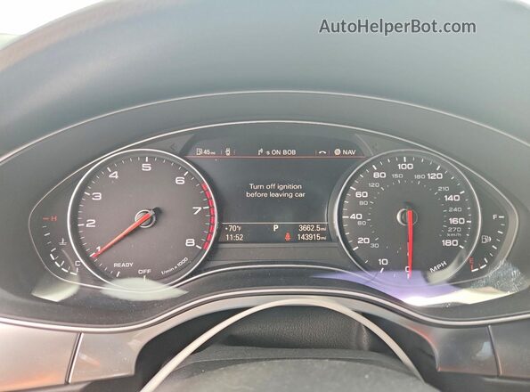WAU2GAFC0GN014843 2016 AUDI A7 Белый Вид щитка приборов