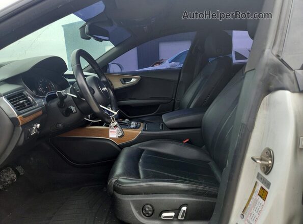WAU2GAFC0GN014843 2016 AUDI A7 Белый Вид салона спереди