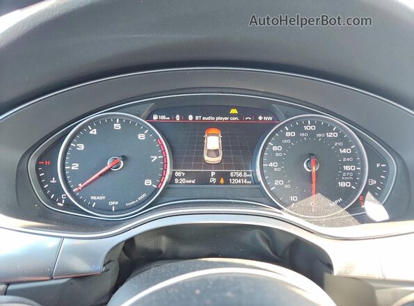 WAU2GAFC1GN060603 2016 AUDI A7 Black Vista del cuadro de instrumentos