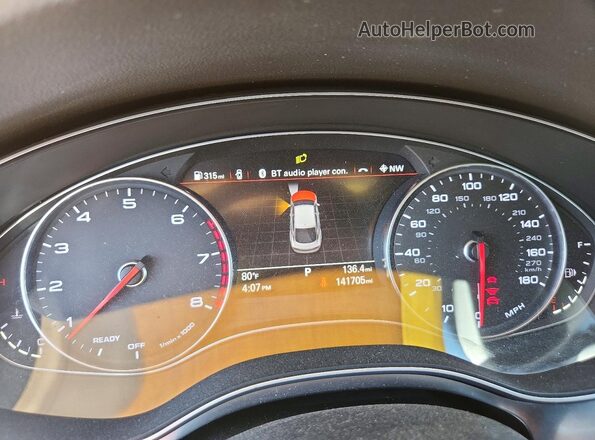 WAU2GAFC3GN117447 2016 AUDI A7 Black Widok zestawu wskaźników