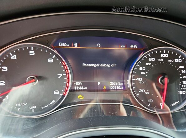 WAU2GAFC5GN014241 2016 AUDI A7 Silver ხელსაწყოთა პანელის ხედი