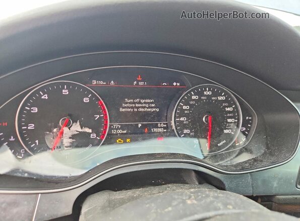 WAU2GAFC8GN001905 2016 AUDI A7 Silver ხელსაწყოთა პანელის ხედი