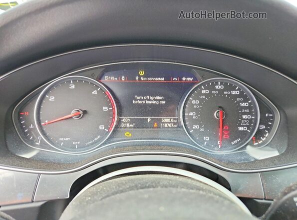 WAU2MAFC0GN015225 2016 AUDI A7 Silver Widok zestawu wskaźników