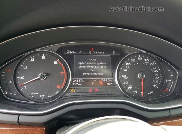 WAU2NGF53LN000357 2020 AUDI A5 White ხელსაწყოთა პანელის ხედი