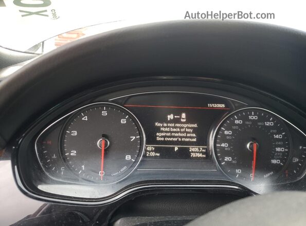 WAU34AFD4GN015130 2016 AUDI A8 Gray Widok zestawu wskaźników