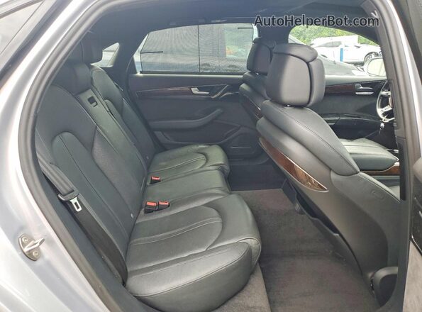 WAU34AFD5GN013340 2016 AUDI A8 Silver Հետևի նստատեղերի տեսք