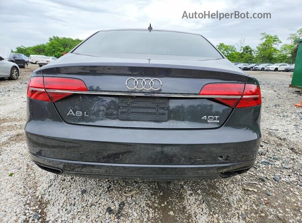 WAU43AFD6GN010115 2016 AUDI A8 Black Հետևի տեսք