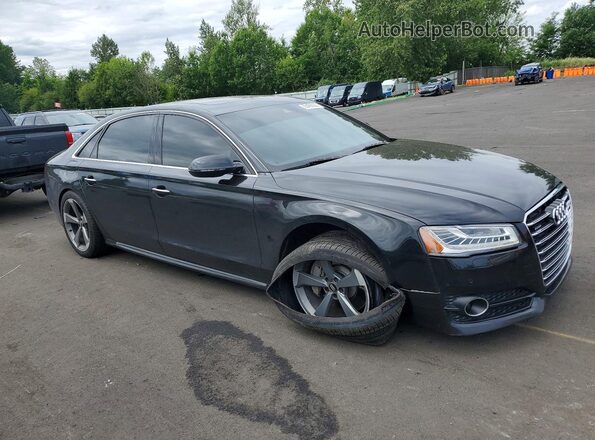 WAU43AFD8GN008141 2016 AUDI A8 Black Delantero derecho