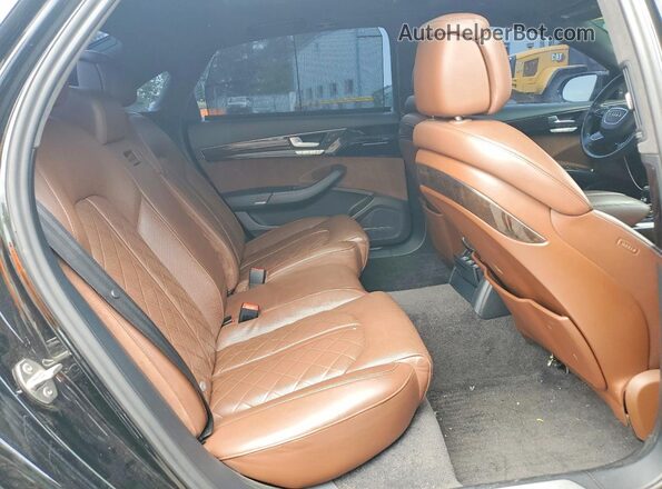 WAU43AFD8GN008141 2016 AUDI A8 Black Vista de los asientos traseros