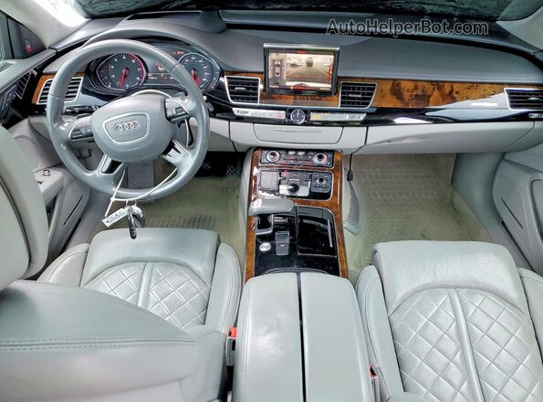 WAU43AFD9GN011940 2016 AUDI A8 White Vista del salpicadero